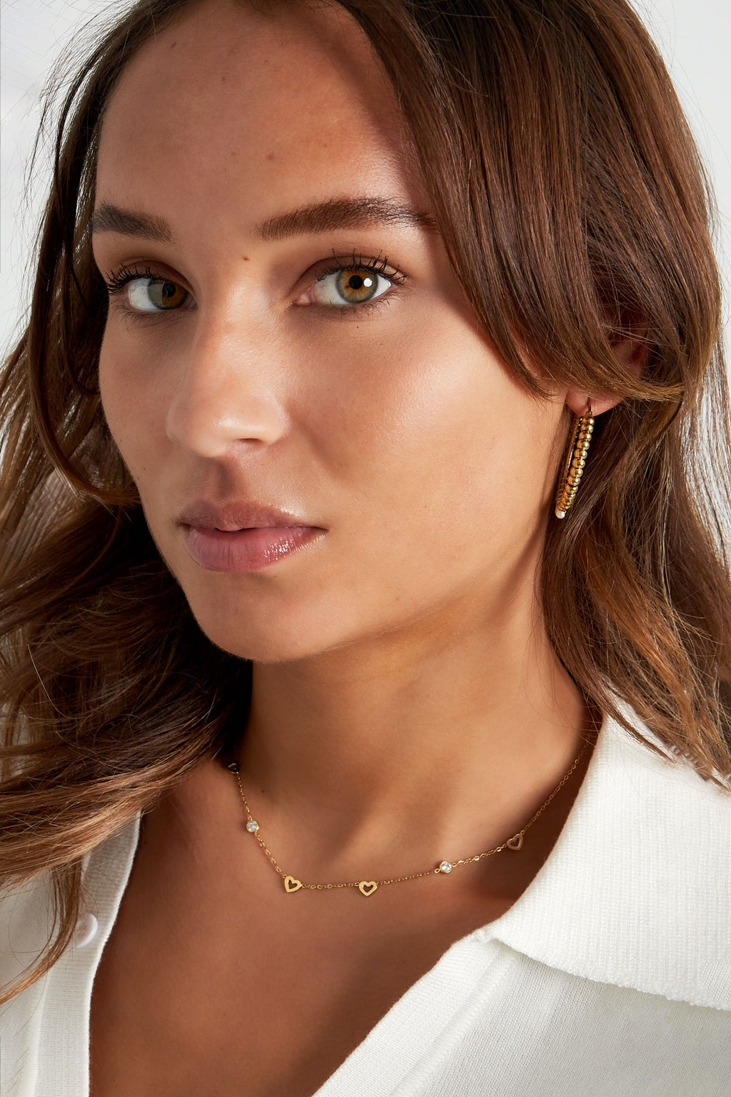 Love & Diamond Charm Necklace