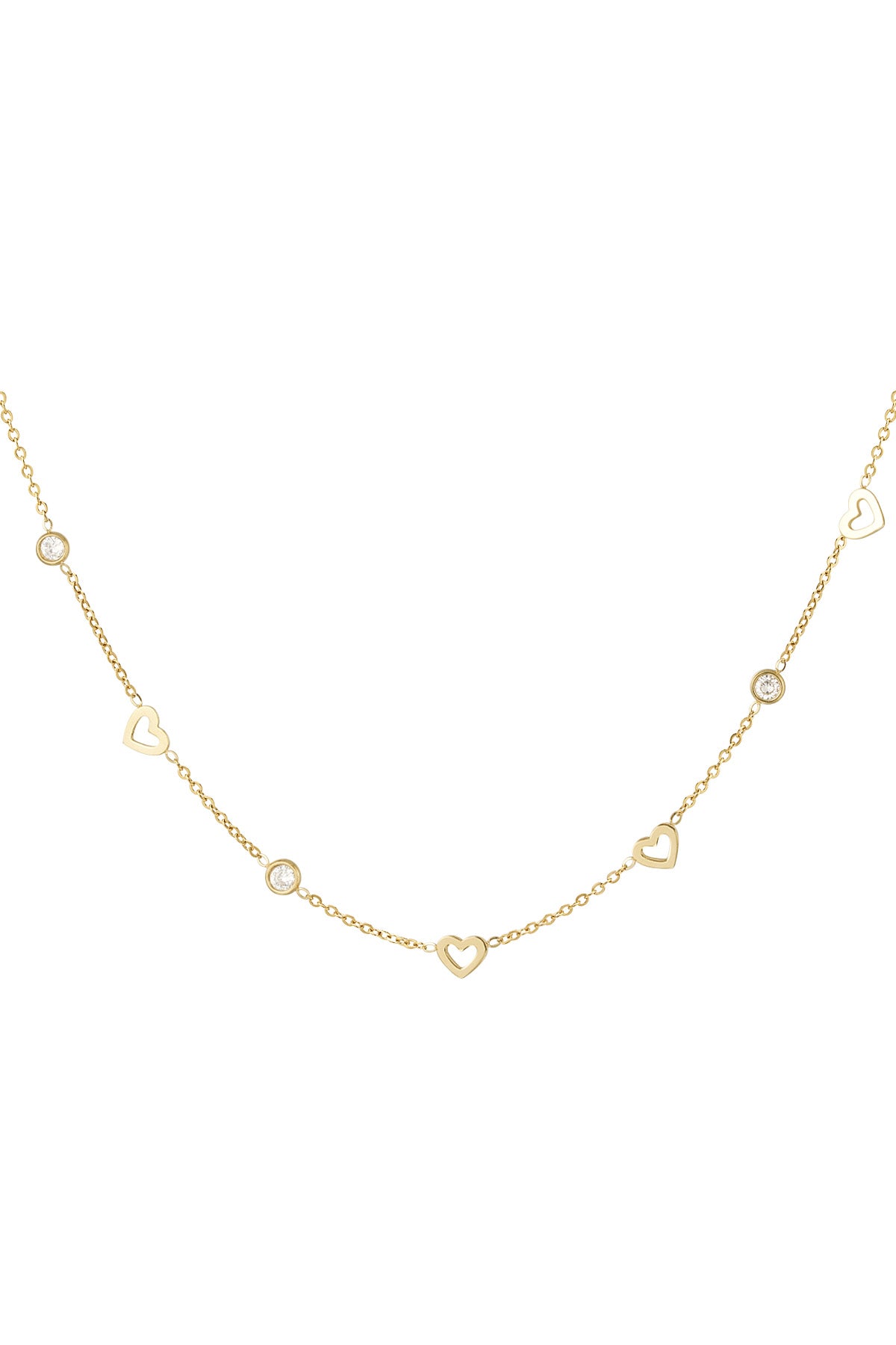 Love & Diamond Charm Necklace