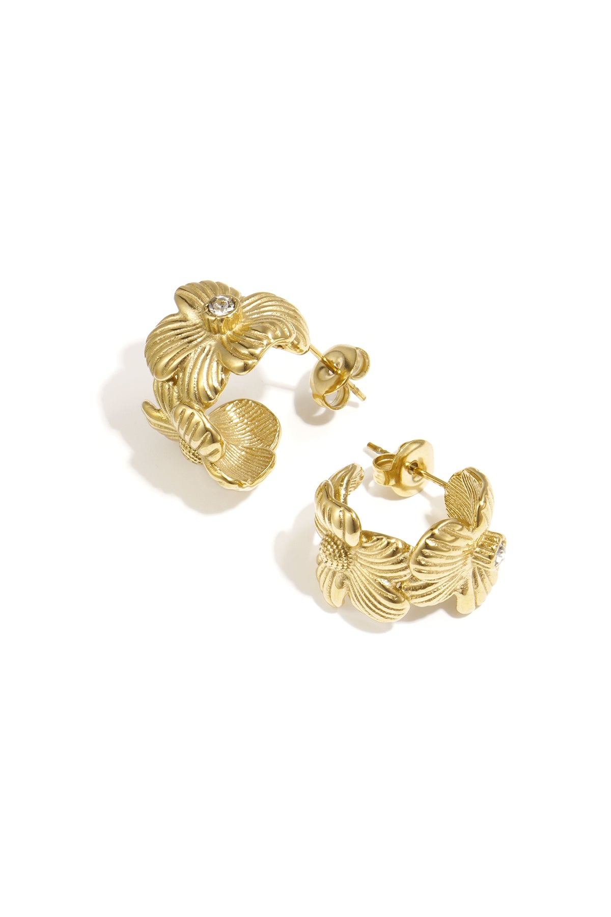 Camélia Flower Earrings