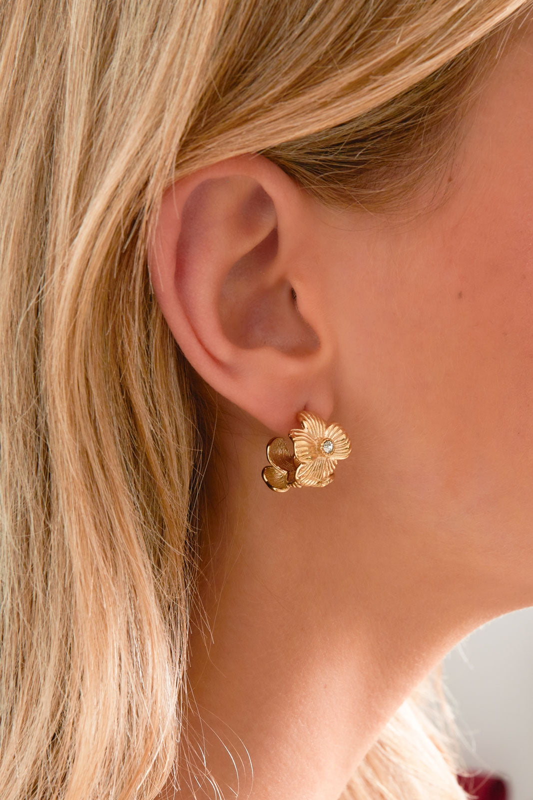 Camélia Flower Earrings