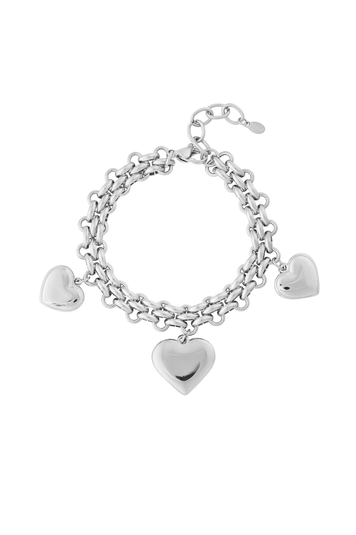 Trio Bold Hearts Bracelet