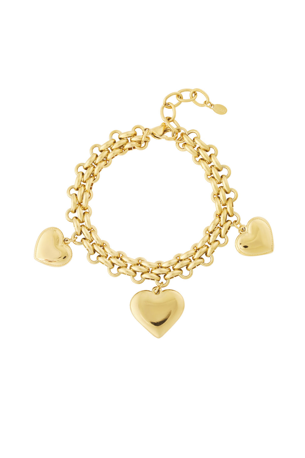 Trio Bold Hearts Bracelet